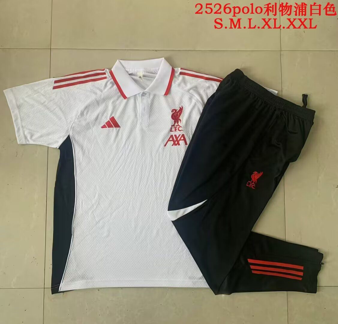 AAA Quality Liverpool 25/26 White Training Kit Jerseys